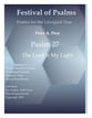 Psalm 27: The Lord is My Light Three-Part Mixed choral sheet music cover
